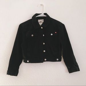 Girls Black Jean Jacket